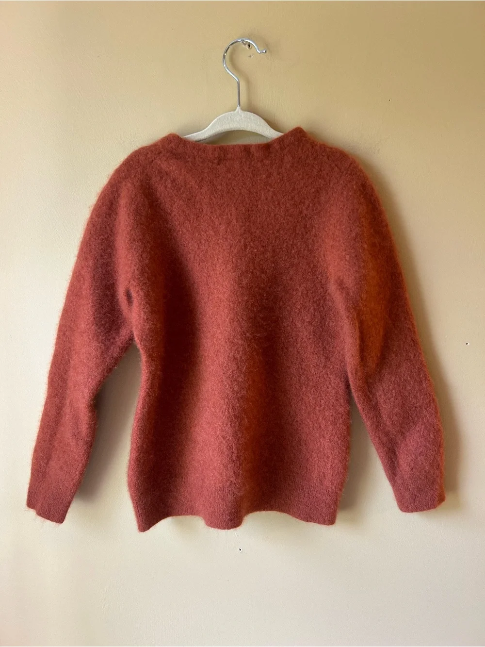 Charter Club 100% CASHMERE Sweater Girls Size Medium Orange Pullover Luxury